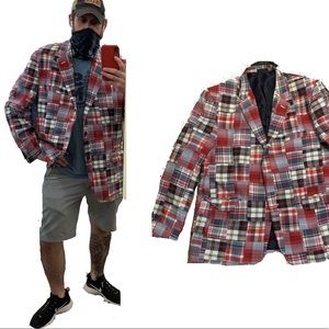 Stylish Plaid Sport Coat any occasion. Look good & feel great retro blazer